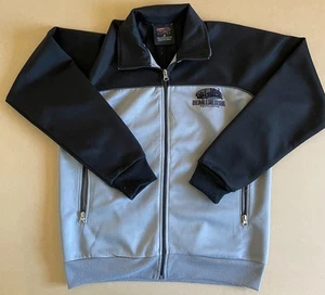 Vintage Eminem SHADY Black Grey Track Jacket Zip Up Size Small - Picture 1 of 3