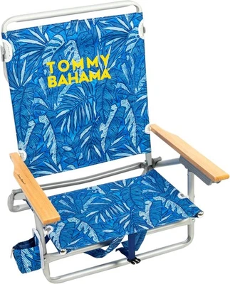 Tommy Bahama 23" x 25,25" x 31,5", hojas tropicales azules - sin almohada  Foto 1 de 4