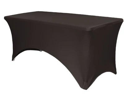 2Pack - 5 ft Rectangular Fitted Spandex Tablecloths, Party Elastic Table Covers - Image 1 of 2