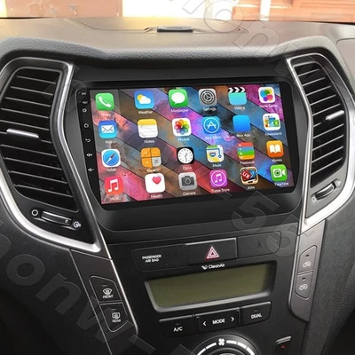 Fit for Carplay Android For Hyundai Santa Fe Sport 2013-2018 Radio Stereo GPS FM Foto 1 de 4