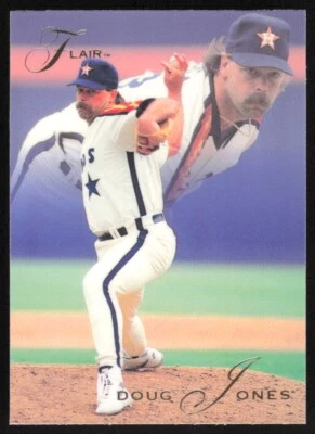 1993 Flair Baseball Card Doug Jones #65 Houston Astros - Image 1 of 2