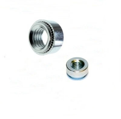 Einpressmutter M3 M4 M6 M8 Setzmutter, vzk. Stahl, Stahleinsatz gehärtet, 10St - Bild 1 von 2