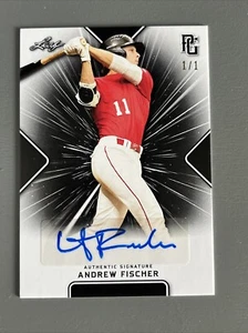 Andrew Fischer Tennessee Vols 2021 Leaf Perfect Game Proof Auto Autograph 1/1 - Picture 1 of 4