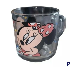 Vintage Walt Disney Mickey und Minnie Klarglas Becher von Anchor Hocking - Bild 1 von 8
