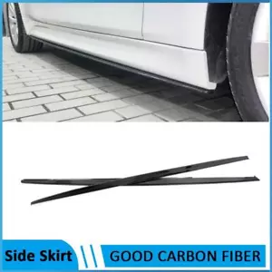 Extensión de faldón lateral borde de labios fibra de carbono para BMW F30 328i 335i M Sport 13-18 - Imagen 1 de 12