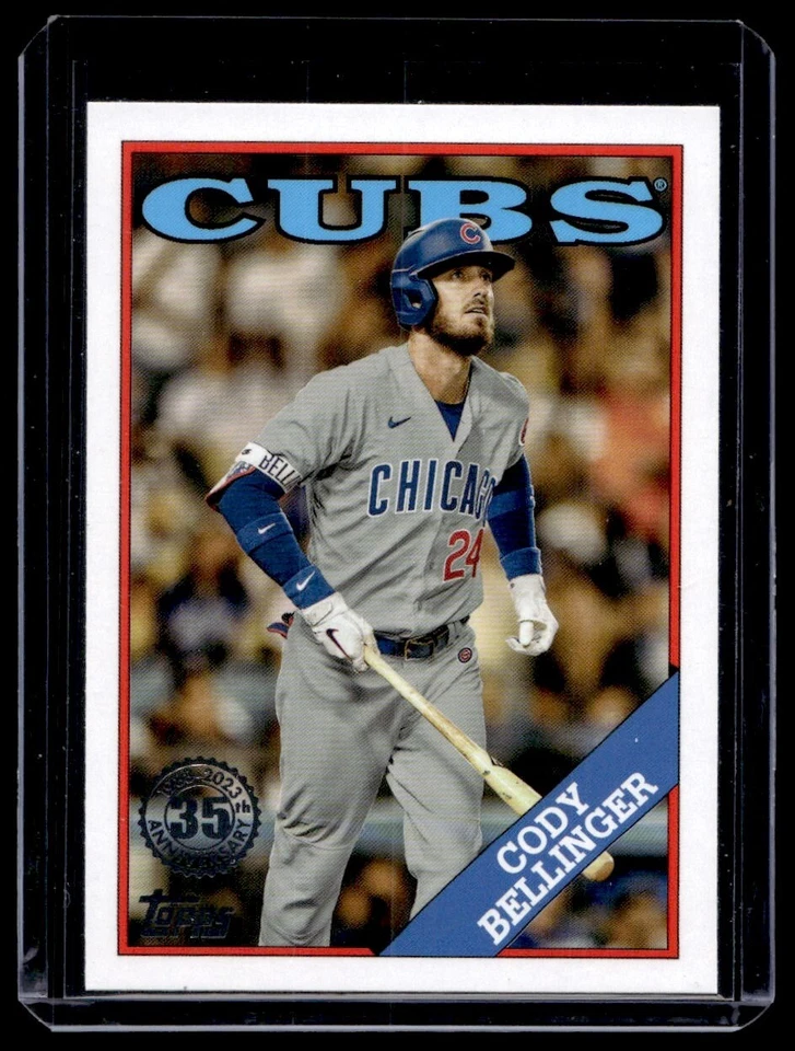 2023 Topps Series 2 1988 Baseball Cody Bellinger Chicago Cubs #2T88-6 - Image 1 of 2