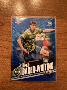 2022 Topps Chrome MLS Reed Baker-Whiting Blue Wave Refractor Rookie 150/199 - Imagen 1 de 2