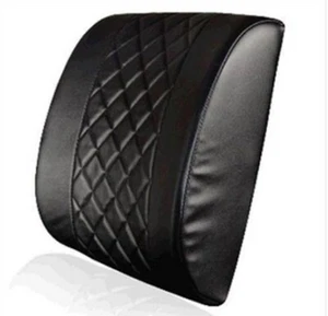 Car Office Home leather Memory Foam Chair Lumbar Back Support Cushion Pillow - Picture 1 of 2