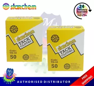 Paños Starchem Tack con caja dispensadora TD50 50 piezas x 2 cajas (100) - Tak Rag - Imagen 1 de 3