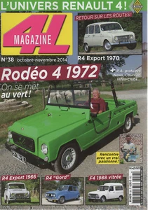 4L MAGAZIN 38 RENAULT RODEO 4 R4 EXPORT 1966 1970 R4 F4 R4 L 1962 R4 GORD 110PS - Bild 1 von 3