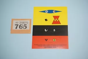 Warhammer 40K Classic Space Marine Bike Banners Flags Sticker Sheet - Picture 1 of 3
