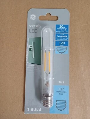GE Specialty LED 20-Watt EQ 5.3-in T6.5 Soft White Appliance Bulb, E17 - Image 1 of 3