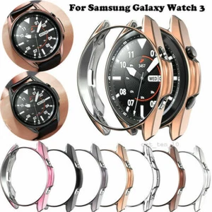 For Samsung Galaxy Watch 3 41/45mm Screen Bumper Protector TPU Frame Case Cover - Picture 1 of 31