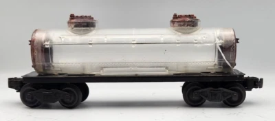 Lionel Postwar 6465 2-Dome Tank Car  "Purple Swirl" Clear Shell -  price reduced - Image 1 of 4