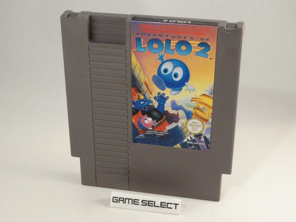 Lolo 2 Adventure DE Nintendo Nes 8 Bit Pal A - Cartucho Original Foto 1 de 1