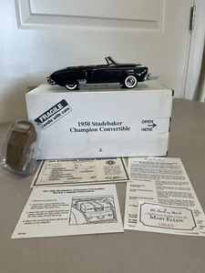 Danbury Mint 1950 Studebaker Champion Convertible-Steel Mist Metallic - Picture 1 of 16