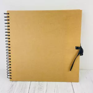 SEAWHITE Sketchbook 12" 40 page Thick Brown Kraft Book Scrapbook Photo Album NEW - Picture 1 of 8