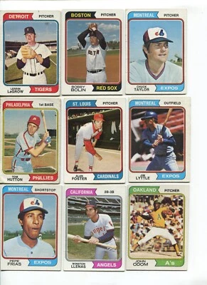 S - 1974 Topps 27 card lot: Joe Niekro, John Odom, Alan Foster, etc. NO DUPS! - Image 1 of 4