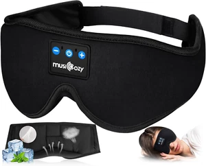 Schlaf Kopfhörer, Bluetooth 5.4 Schlafmaske Kopfbügel Kopfhörer Schlaf Augenmaske - Bild 1 von 12