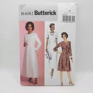 Butterick 4682 Misses' Duster Jacket And Dress Sewing Pattern Size 8-14 Uncut - Picture 1 of 6