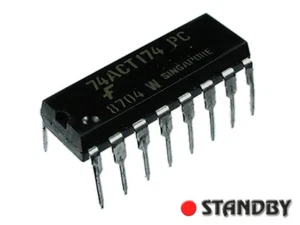5pcs 74ACT174 DIP16 74ACT174PC FAIRCHILD Hex D-Type Flip-Flop with Master Reset - Bild 1 von 1