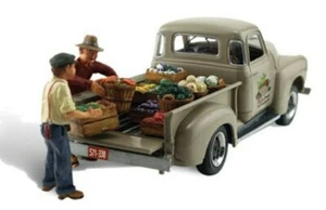 Woodlend Scenics N Autoscene Paul's Fresh Produce Pickup Truck w/Figure WOO5346 - Picture 1 of 1