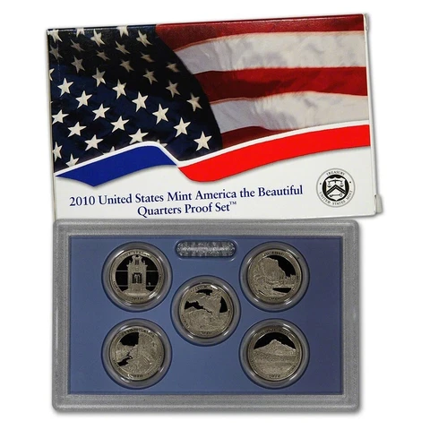 2010 S Proof America Beautiful quarter National Parks Quarters ATB Clad Set Cover