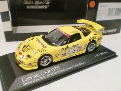 MINICHAMPS 1/43 - CHEVROLET CORVETTE C5-R GTS SEBRING 12h 2003 - 400 031403 - Immagine 1 di 2