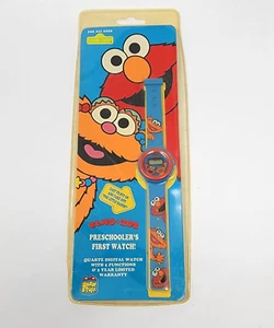 Vintage Elmo & Zoe Sesame Street Watch Preschooler’s First Watch 1995 - Bild 1 von 2