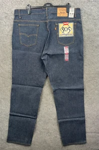 Vintage Levis Jeans Mens 42 x 32 Blue 505 Orange Tab Deadstock 90s Made In USA - Picture 1 of 11