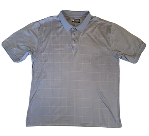 Jos A Bank Mens X Large Leadbetter Golf Polo Shirt Casual Business XL Plum Check - Picture 1 of 11