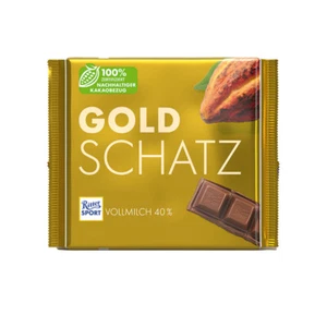 Ritter Sport Goldschatz Milk Chocolate with Cocoa Note 250 g - Picture 1 of 1
