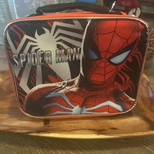 Marvel Spider-Man Insulated Lunch Bag Superhero Red Black - Picture 1 of 3