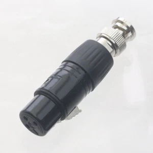DIY Adapter 3pin XLR Female to BNC male connector for AV audio video HD-SDI MIC - Picture 1 of 4