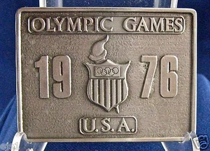 Olympic 1976 Belt Buckle by Bergamot Brass Works, Darien, Wisconsin - Picture 1 of 4