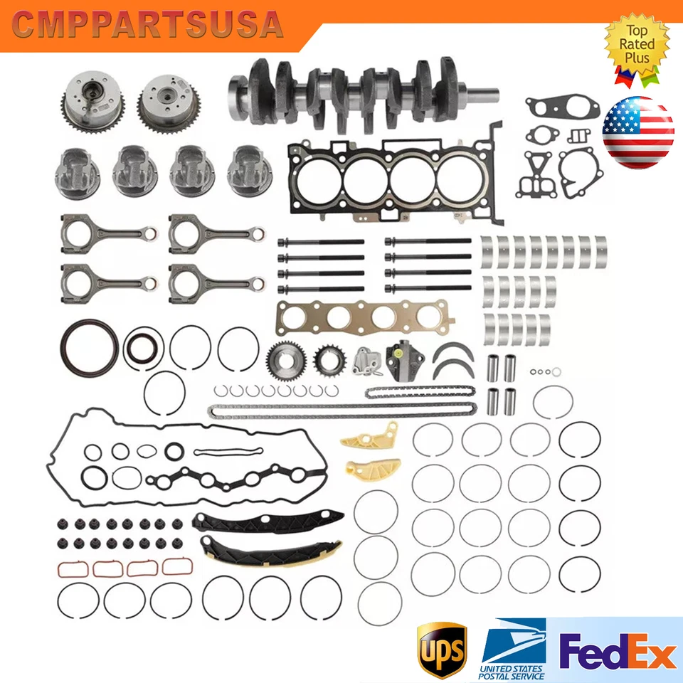 G4KJ 2.4L Engine Rebuild Overhaul Kit For Hyundai Tucson Kia Optima Sportage - Image 1 of 1