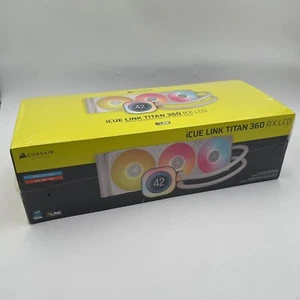 CORSAIR iCUE Link Titan 360 RX LCD Liquid CPU Cooler White CW-9061026-WW - Afbeelding 1 van 3