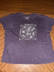 Fifth Sun Zodiac Astrology graphic black size Large T-Shirt - Foto 1 di 3