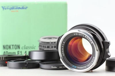 [ MINT w/ Box & Hood ] Voigtlander NOKTON Classic 40mm F1.4 SC VM From JAPAN - Image 1 of 4