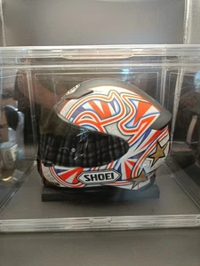 Casco réplica firmado Shoei Shane Shakey Byrne Bsb Superbike Champion sin estuche - Imagen 1 de 21