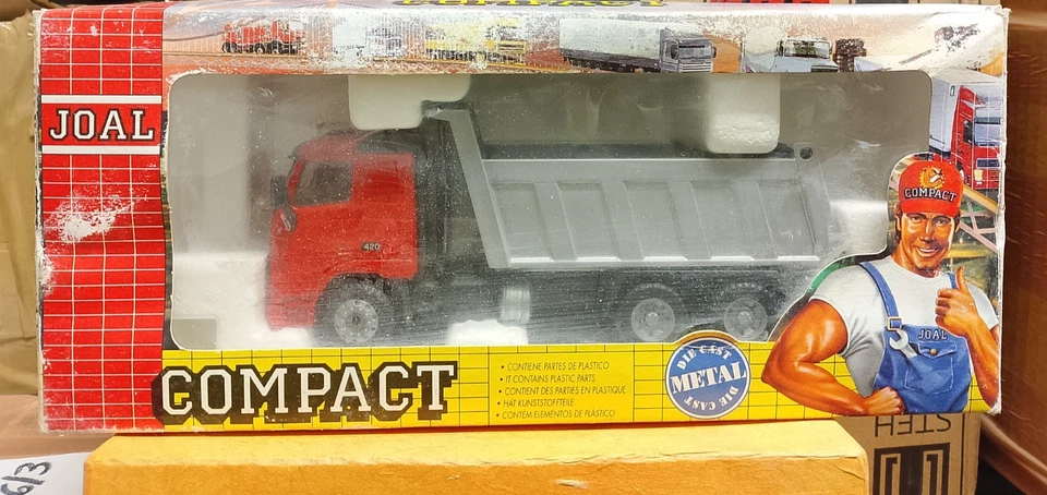 Joal Compact Volvo FH12-420 Dump Truck #331 Die Case Model 1:50 Scale Boxed - Immagine 1 di 1