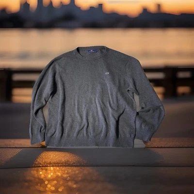 Vineyard Vines Men’s Size XL Sweater Long Sleeve Gray Soft Cotton Crew neck - Image 1 of 4
