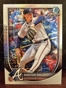 ⚾2025 Bowman Chrome Hurston Waldrep MOJO RIFRATTORE #61 RC - Atlanta Braves⚾ - Foto 1 di 2