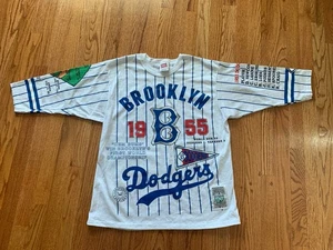 Vintage LONG GONE Cooperstown Collection 1955 BROOKLYN DODGERS Shirt Large - Picture 1 of 13