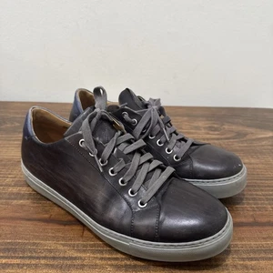 MAGNANNI 18113 Zapatos Para Hombre 10 M Gris Cuero Parte Superior Baja Con Cordones Tenis Informales - Imagen 1 de 17