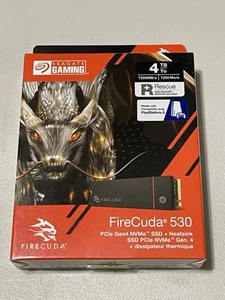 Seagate FireCuda 530 4 TB M.2 NVMe SSD interno con dissipatore di calore (ZP4000GM3A023) - Foto 1 di 2