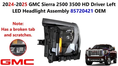 Conjunto de faros LED 2024-2025 GMC Sierra 2500 3500 HD 85720421 Foto 1 de 4