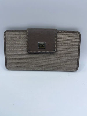 THE SAK Exterior Crochet Women's Wallet Brown One Button Snap - Image 1 of 4