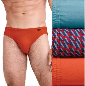 Nuevo paquete de 3 calzoncillos de bikini para hombre Jockey ropa interior 100 % algodón (otoño geo) - Imagen 1 de 5