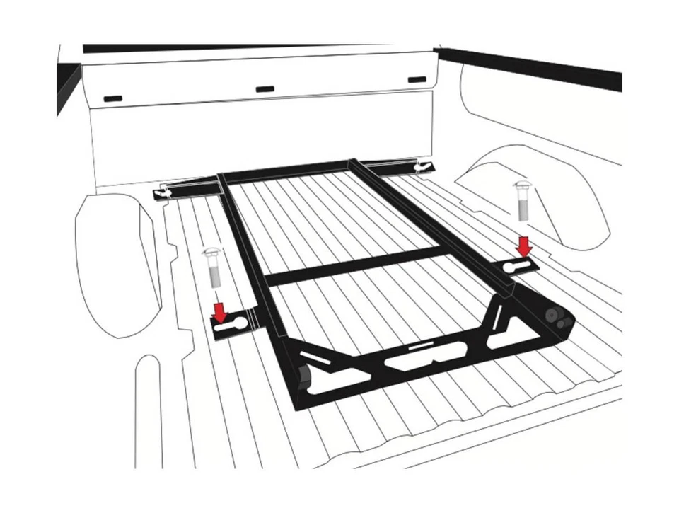 Bedslide No-Drill Factory Mount Install Kit BSA-F150-2017 - Image 1 of 4